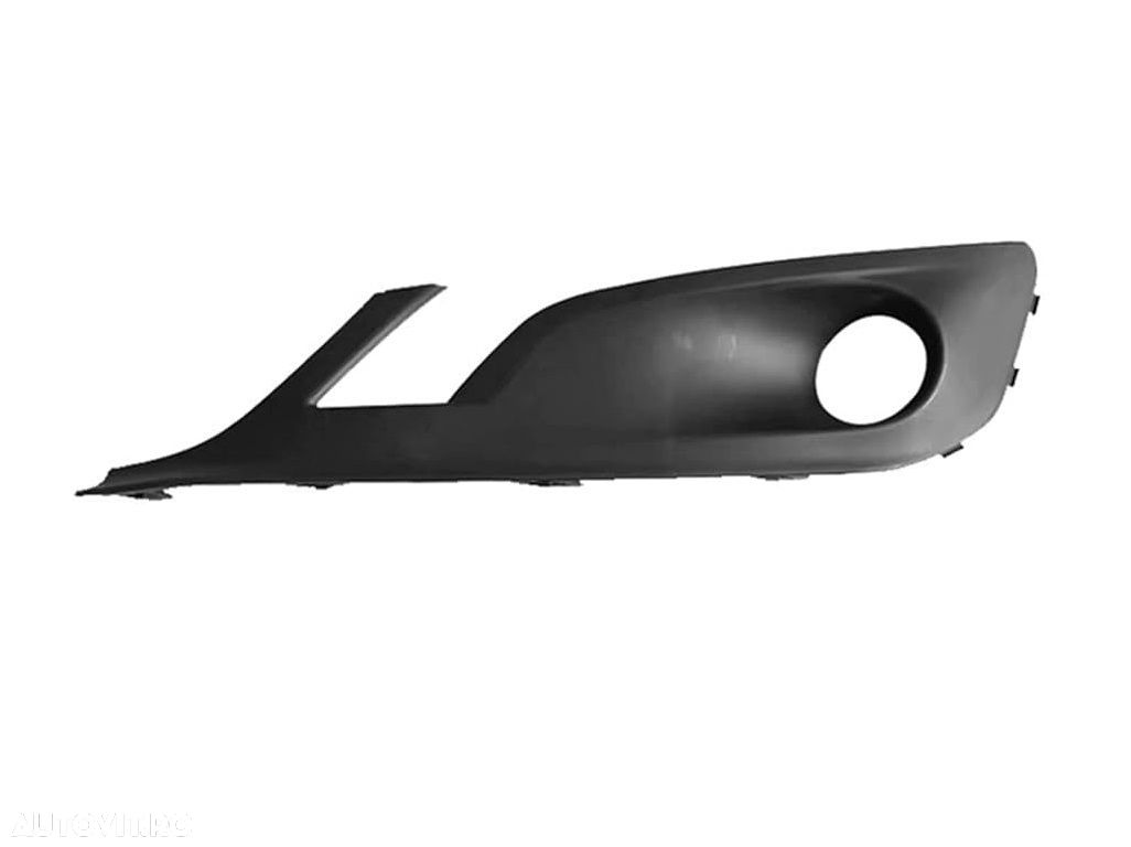 Grila bara protectie, spoiler Peugeot 508, 09.2014-12.2018, montare fata, stanga, cu gaura lampa de ceata, RapidAuto - 1