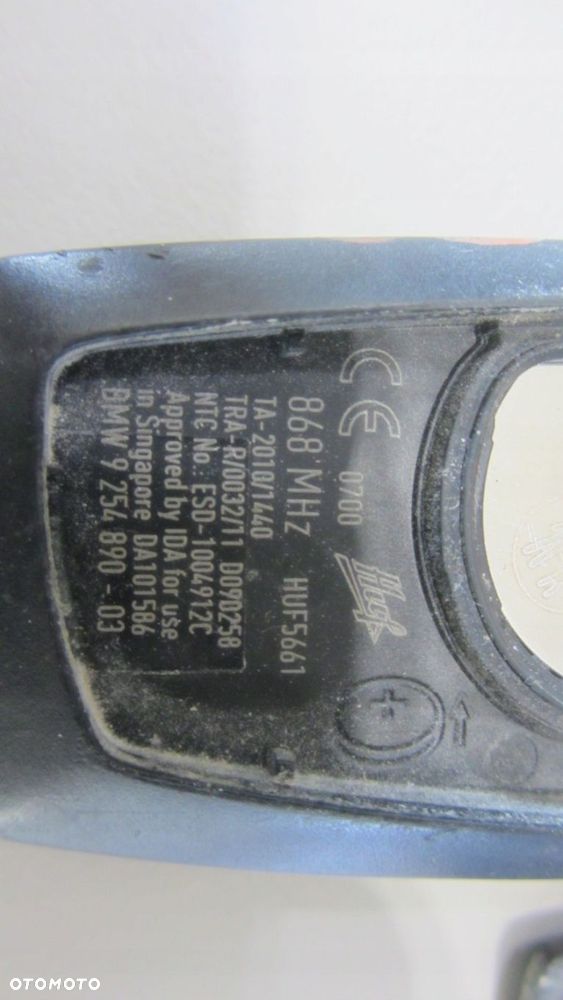 BMW F25 X3 F10 F30 KLUCZYK OBUDOWA PILOT 868 MHZ 66129254890 9254890 EUROPA - 2