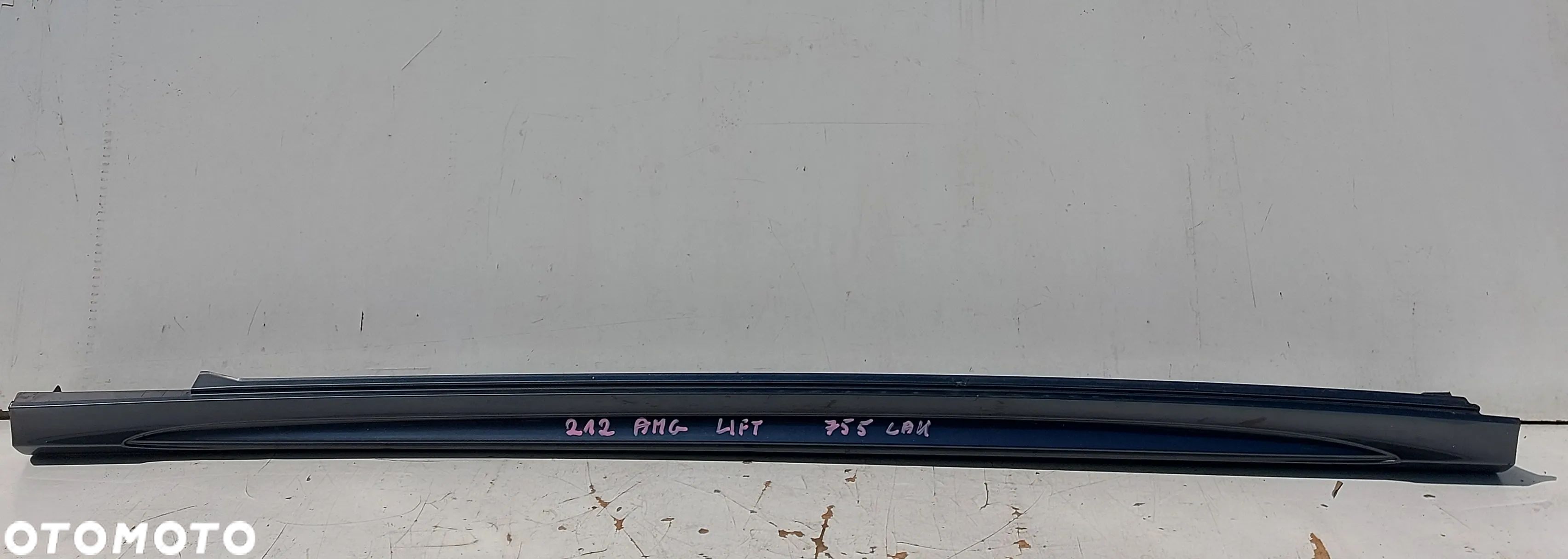 LISTWA PROGOWA LEWA AMG 755 LAK MERCEDES E W212 LIFT COMBI KOMBI ORYGINAL DEMONTAZ 2126902340 - 1