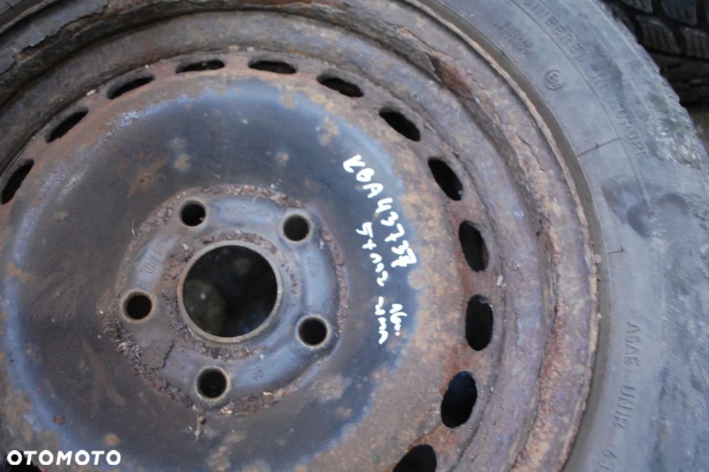 FELGI STALOWE + OPONY ZIMOWE KBA43737 5X112 ET45 6J 195/65R15 AUDI A4 A6 C6 VW SKODA SEAT - 6