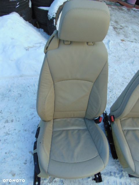 BMW Z4  E85 E86 LEWY FOTEL ładne super PODGRZEWANY FOTELE grzany skóra kremowa LUX - 3