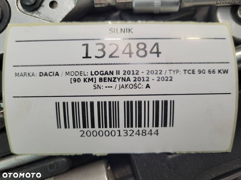SILNIK DACIA LOGAN II 0,9 TCE 90KM H4BB410 - 9