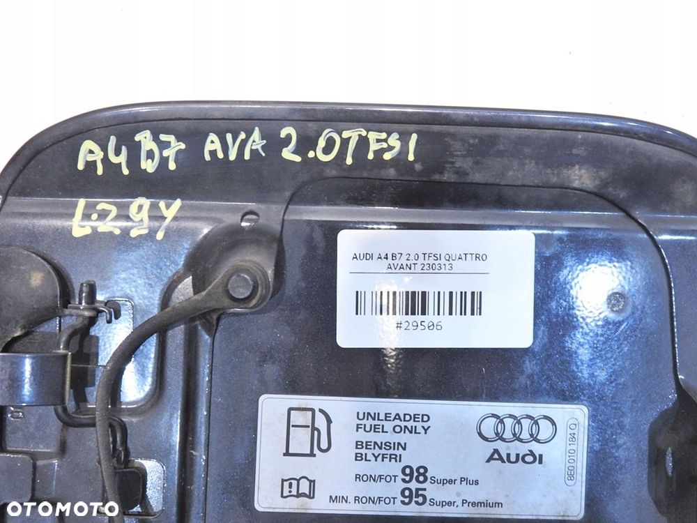 KLAPKA WLEWU PALIWA LZ9Y AUDI A4 B7 8E0010184Q - 2