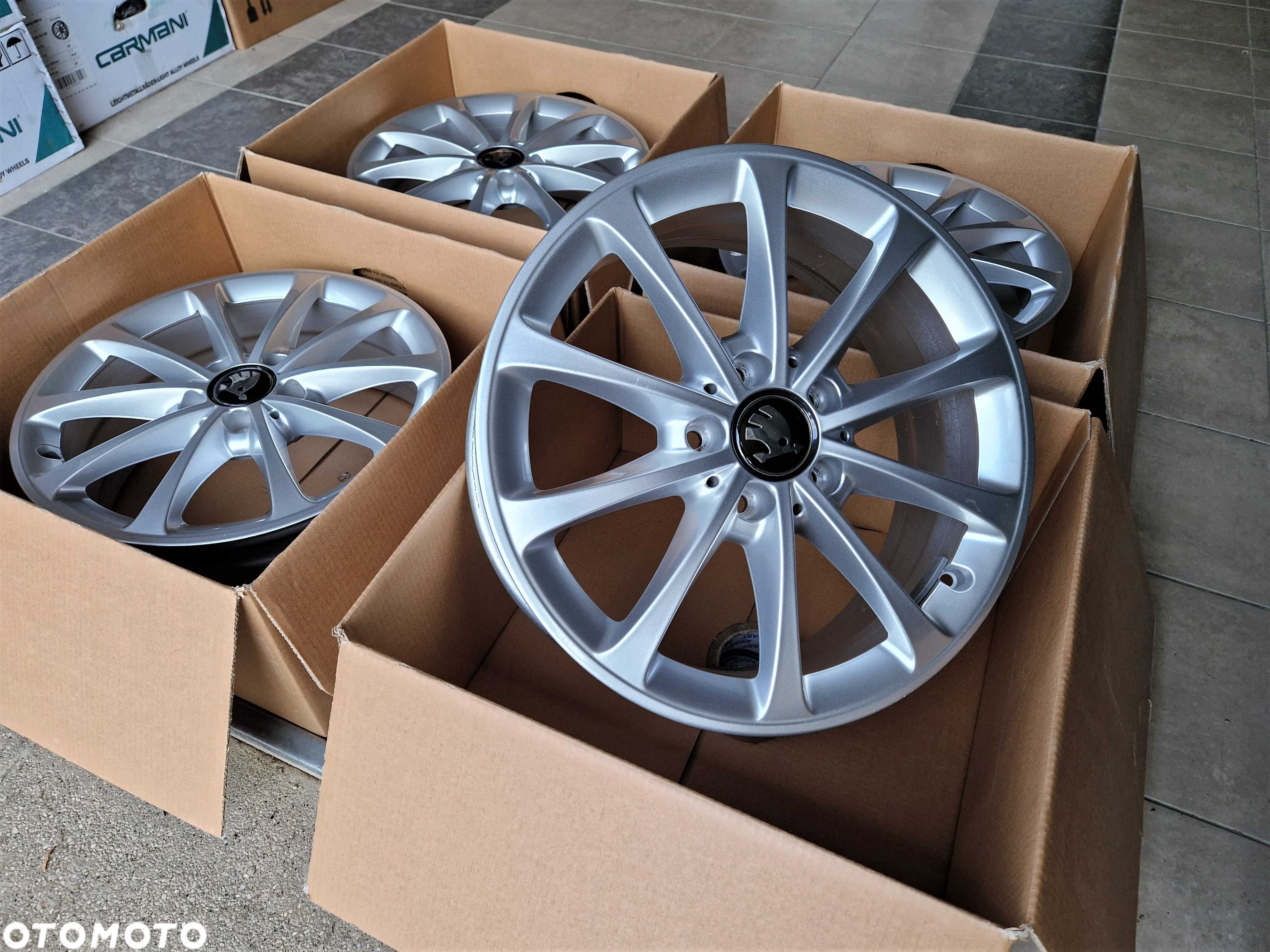 Alufelgi 17 5x112 Skoda Octavia Kodiaq Superb Yeti Karoq jak Nowe 616# - 4