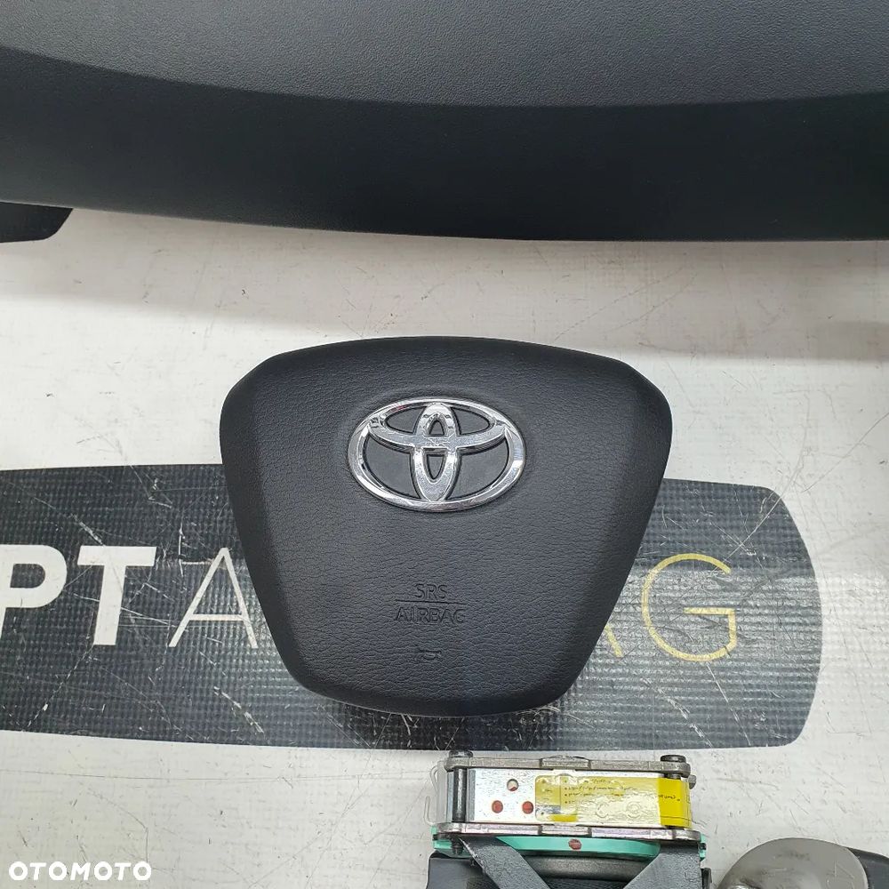TOYOTA VERSO DESKA ROZDZIELCZA KONSOLA KOKPIT PULPIT PODUSZKI AIRBAG AIR BAG PASY KIT SET - 6