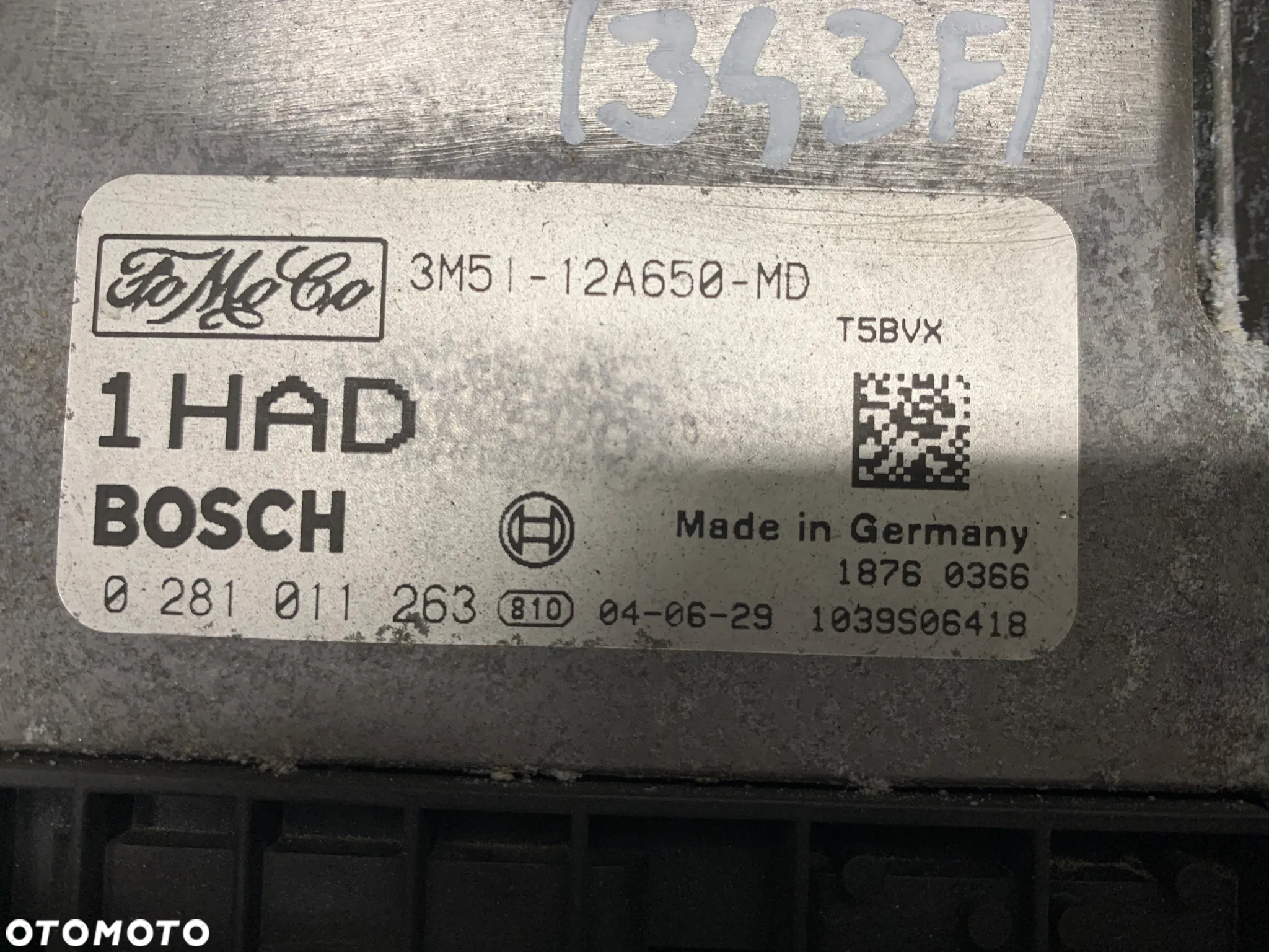FORD C-MAX 04R 1.6 TDCI KOMPUTER 3M5112A650MD - 2