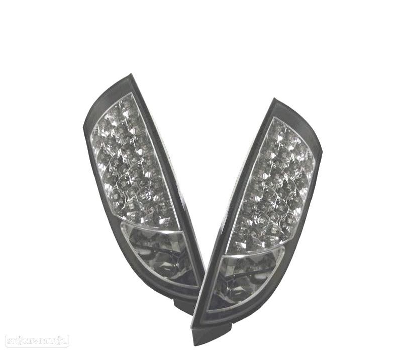 FAROLINS LED FORD FOCUS 98-04 FUNDO PRETO - 1