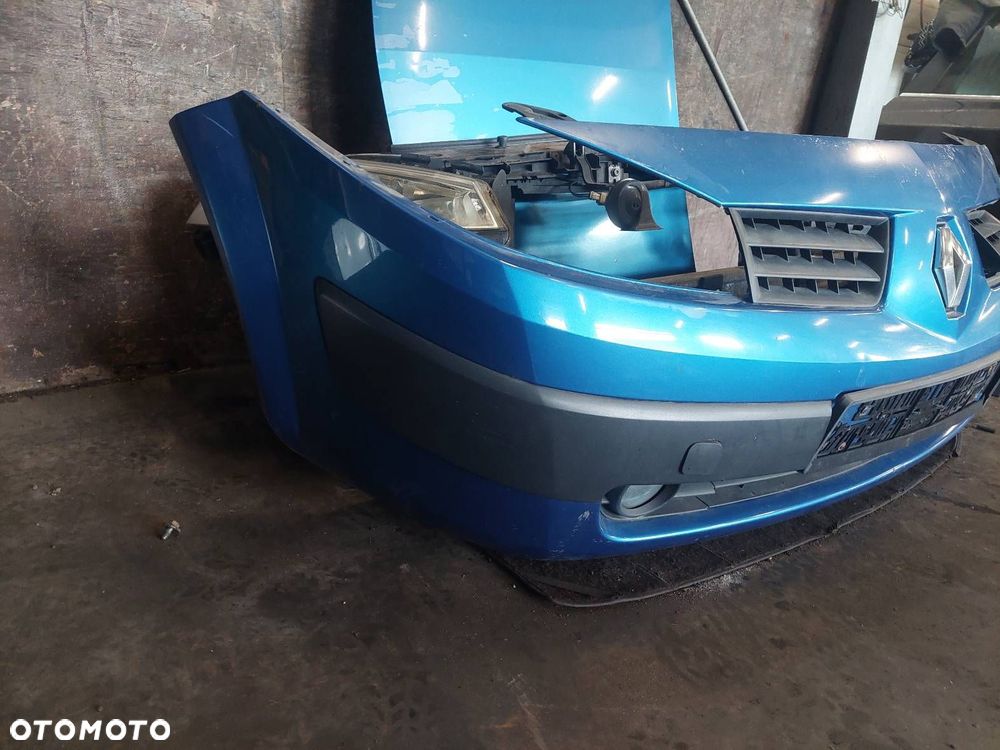 KOMPLETNY PRZÓD MASKA ZDERZAK BŁOTNIKI LAMPY RENAULT MEGANE II TEI45 - 9