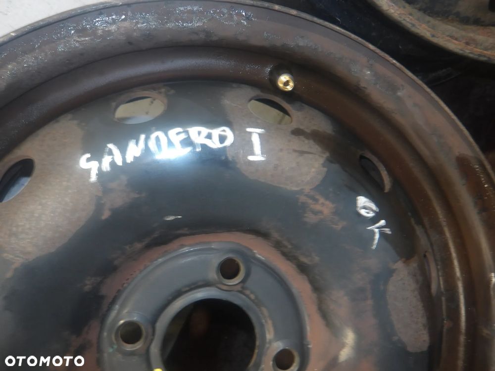 DACIA SANDERO I 08-12 FELGI STALOWE STALÓWKI ET43 4X100 R15 - 2