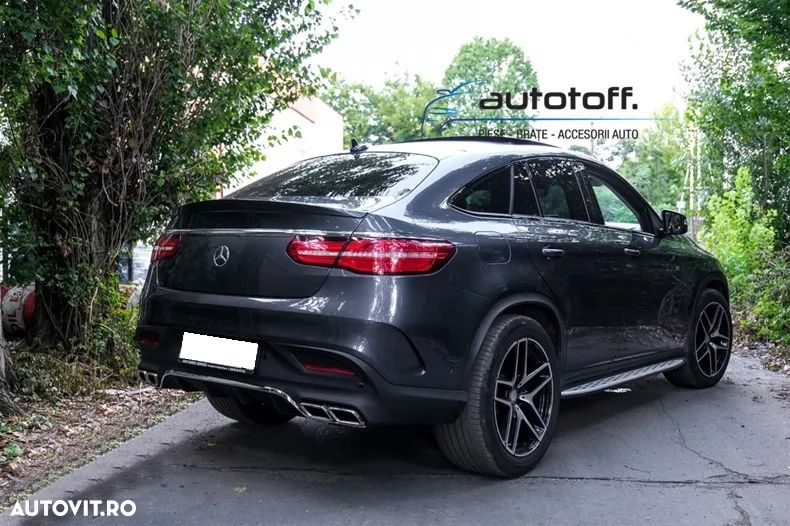 Difuzor bara spate compatibil Mercedes GLE Coupe C292 (2015-2019) GLE 63 AMG Chrome - 2