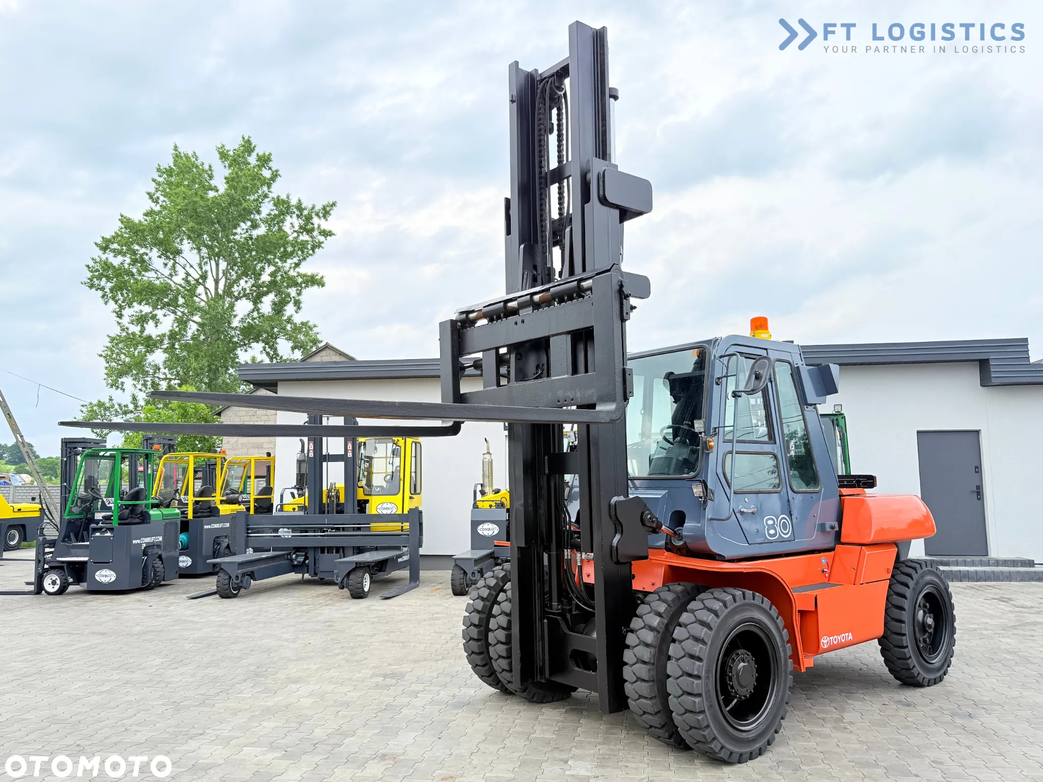 Toyota 60-5FD80 / DIESEL / DUPLEX - 4500MM / NOWE OPONY / KABINA OGRZEWANA / 8 TON / UDT / STAN IDEALNY - 24