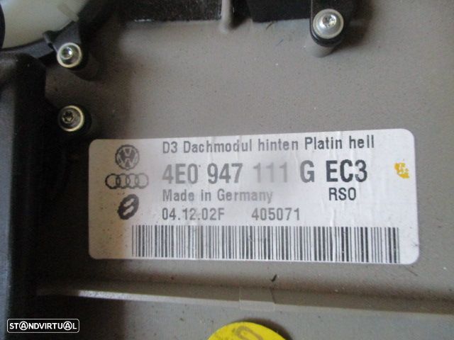 Luz De Teto Plafonier 4E0947111G AUDI A8 2003 - 2