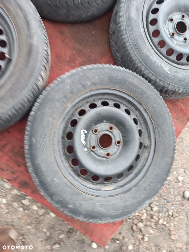 VW GOLF V TOURAN AUDI A3 8P FELGI STALOWE 15 Z OPONAMI 4SZTUKI KOMPLET 195/65 - 3