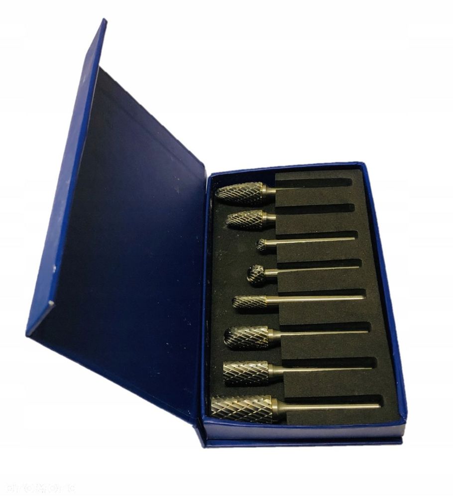 Zestaw 8szt frezów pilników obrotowych 6mm - 7