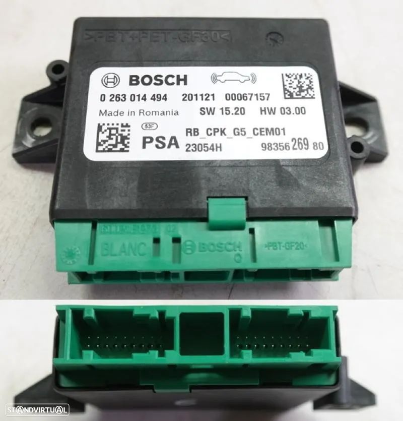 Mudulo sensores de estacionamento PDC Peugeot Citroen 308 3008 5008 208 DS3 DS4 - 1
