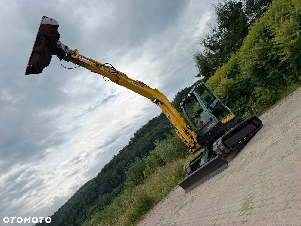 Yanmar VIO80-1A Koparka Gąsienicowa 8 ton jak Nowa z Salonu 2015 rok. KLIMATYZACJA. Łyżka skarpowa Hydrauliczna.  Szybko-złącze lenhoff hydrauliczne. Yanmar silnik 4 cylindry! Maszyna z Norwegii. Własna Pompa do tankowania ON. ani deka luzów i wycieków! OKAZJA Linia Hydr. Plus. Długie ramię PLUS. Oświetlenie LED. Wielka Okazja! Pełne sterowanie z dżojstików!! - 32