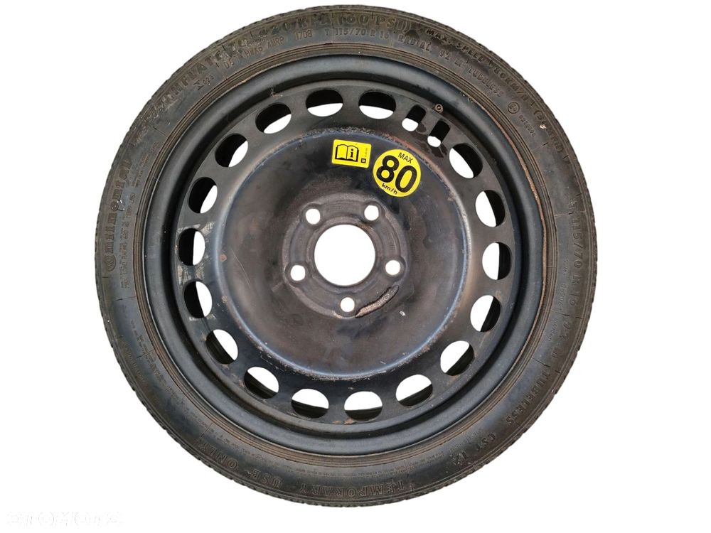 KOŁO DOJAZDOWE DOJAZDÓWKA 16'' OPEL INSIGNIA A 115/70/R16 5X120 CONTNENTAL - 1