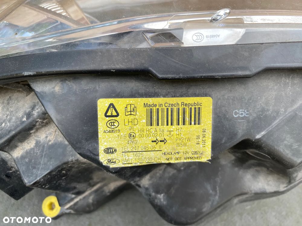 lampa fiesta mk7 VII soczewka lewa eu cała - 3
