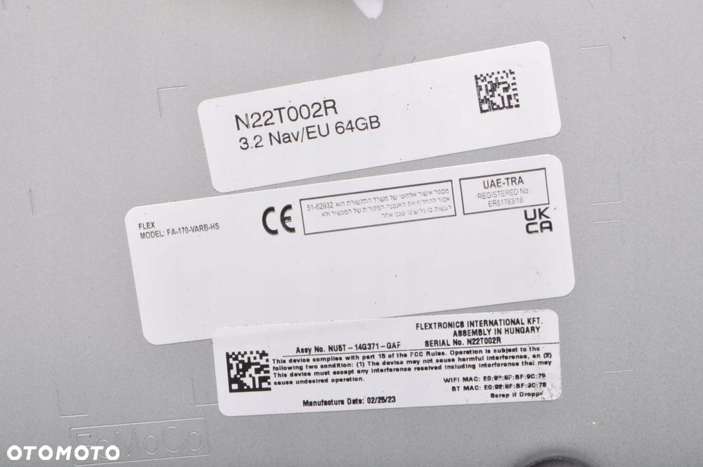 FORD PUMA II MK2 STEROWNIK MODUŁ NAWIGACJI NU5T-14G371-GAF - 4