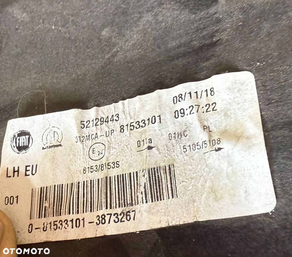 LAMPA LEWA SOCZEWKA FIAT 500 LIFT 81533101 - 6