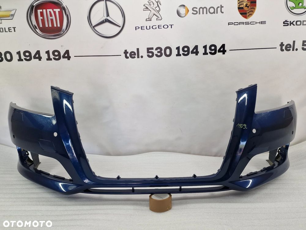 AUDI A3 8P0 LIFT 08- ŁADNY ZDERZAK PRZEDNI PRZÓD NA SPRYSKI + 4X PDC , KOLOR GRANATOWY METALIK , NR 8P0807437H , NR AUKCJI NZ1109 - 1