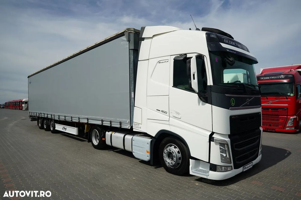 Volvo FH 460 / KIT / I-PARK COOL / MEGA / PLATFORMĂ JOSĂ / + FLIEGL / MEGA CORTINĂ / LOCĂ DIN OȚEL - 7 M / ACOPERIȘ RIDICAT / PLATFORMĂ JOSĂ - 7