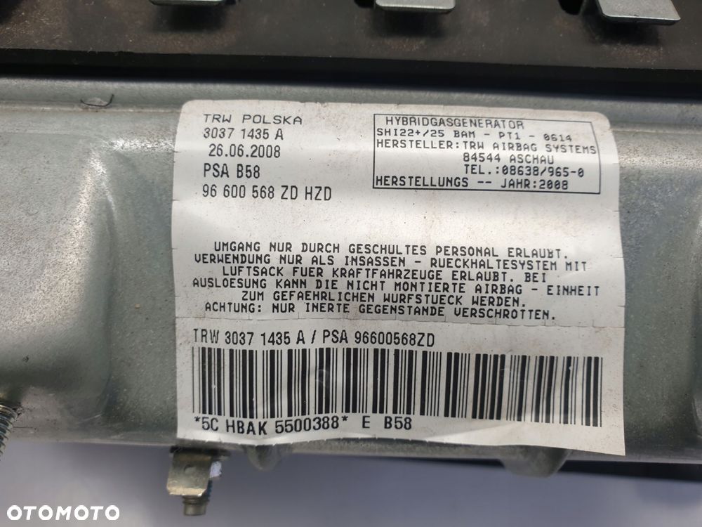 Citroen C4 Picasso PODUSZKA POWIETRZNA kolanowa - 7