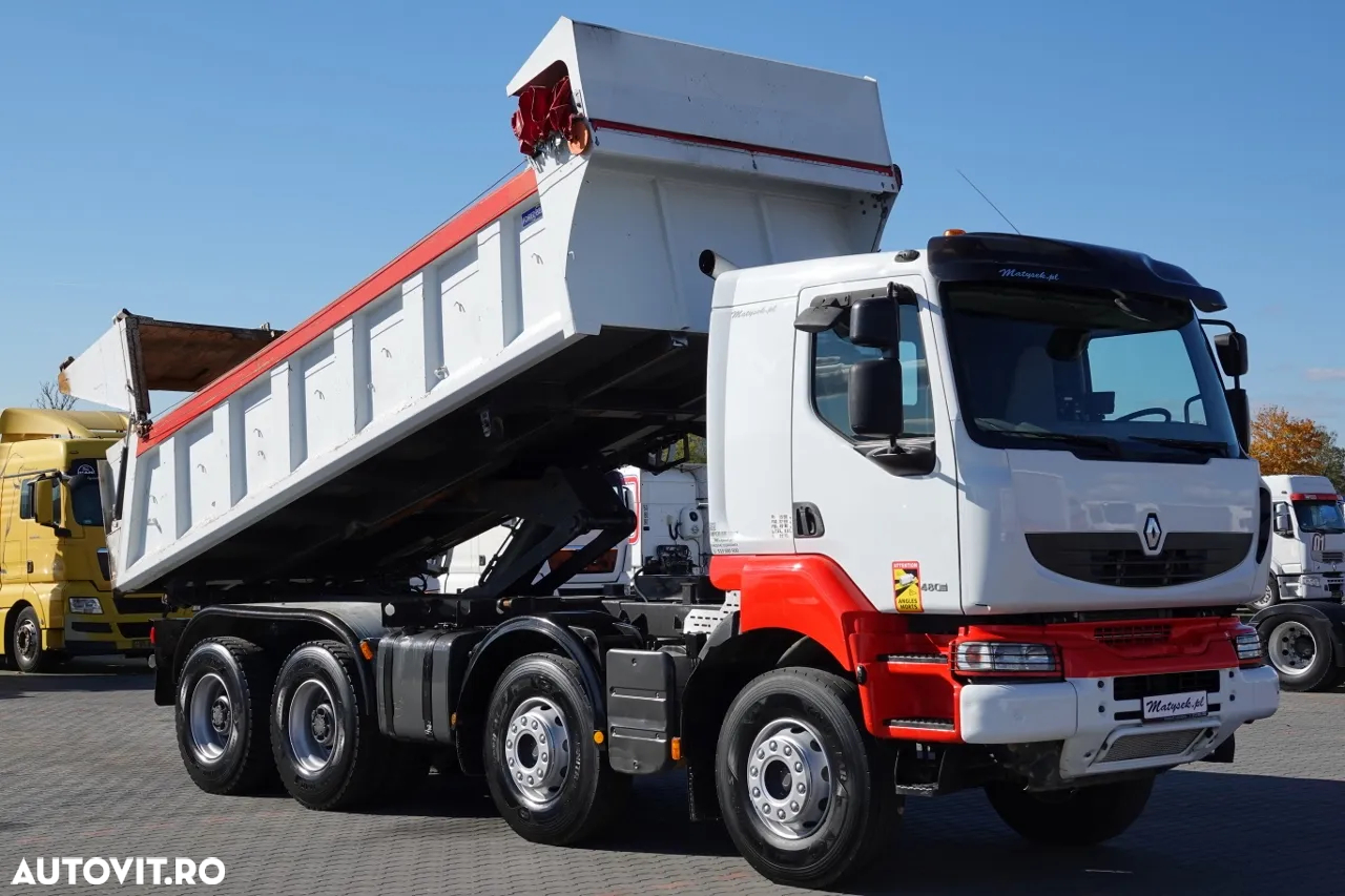 Renault KERAX 480 / 8x4 / TIPPER / HYDROBRA / HYDROKLAPA / BORDMATIC / AUTOMATIC - 4