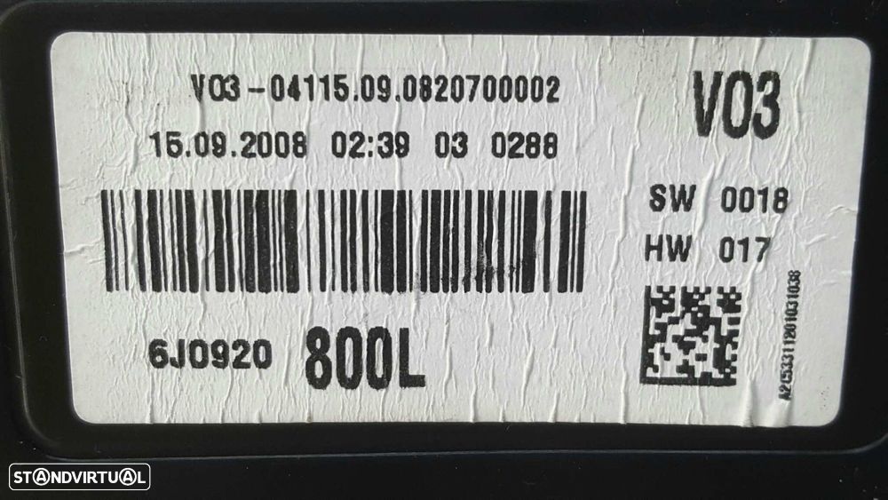QUADRANTE SEAT IBIZA SC (6J1) REFERENCE - 6