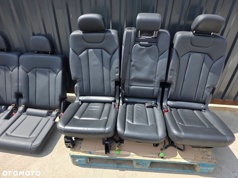 FOTEL FOTELE AUDI Q7 4M 7 OSÓB S LINE PRZÓD TYŁ GRZANY PEŁNA ELEKTRYKA ! - 9