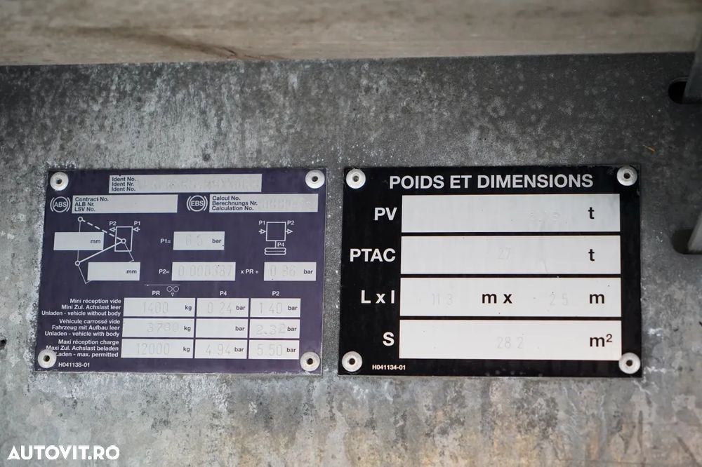 Fruehauf CITYLINER CORTINĂ / 1 AXĂ / DIRECȚIE / LUNGIME 11 M / CUREA CĂRUCIOR / PODEA REZISTENTĂ - 27