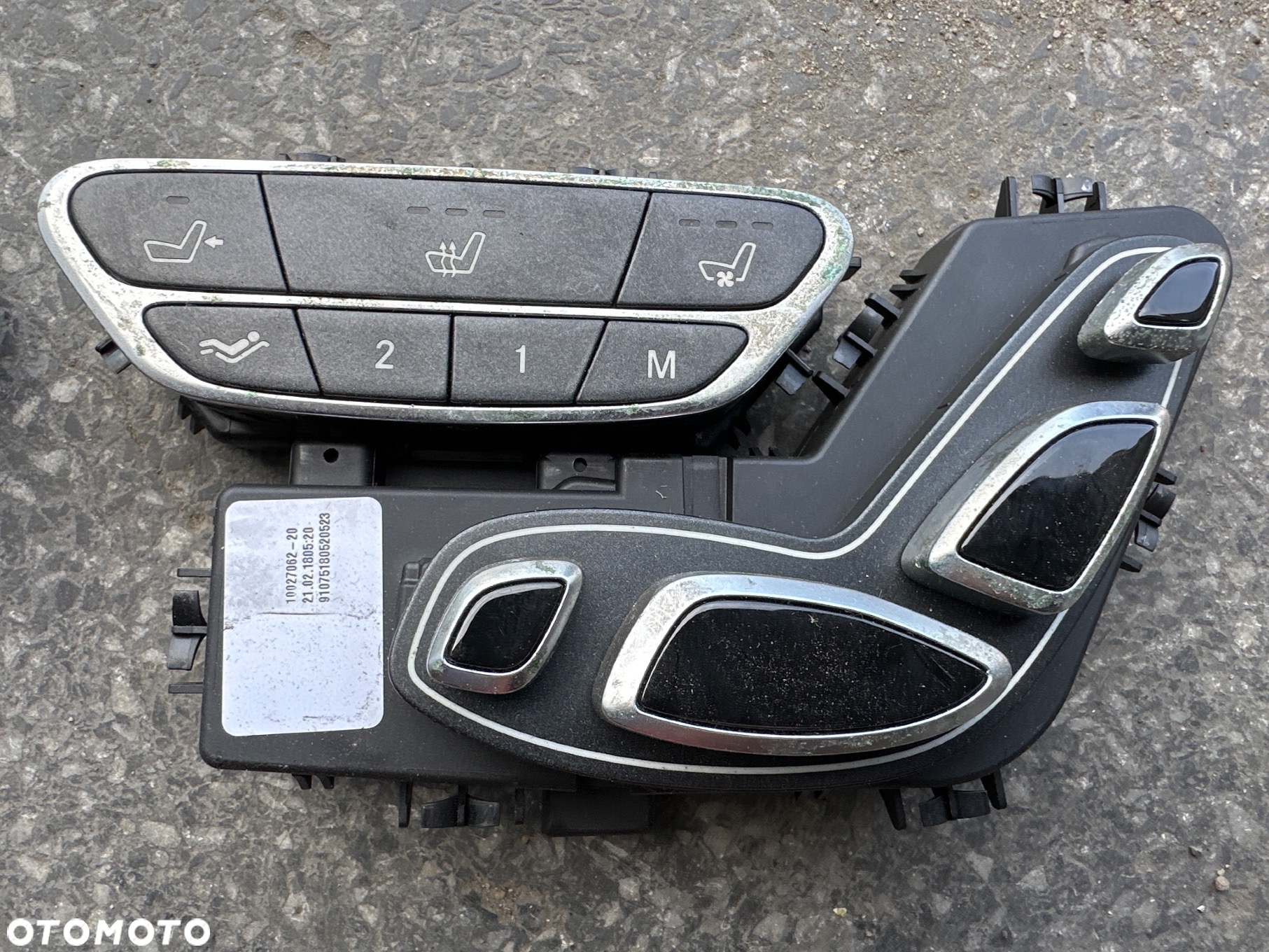 MERCEDES s 222 x222 maybach panel sterownik fotela tylnego - 2
