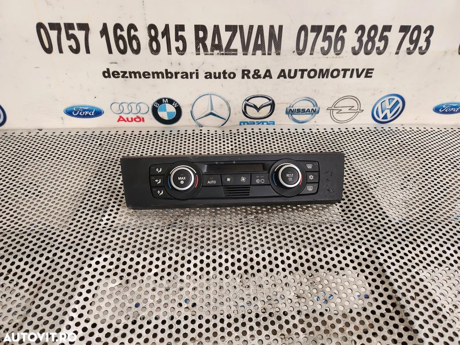 Panou Modul Display Clima Dublu Climatronic Bmw E90 E91 E92 Cod  - Dezmembrari Arad - 1