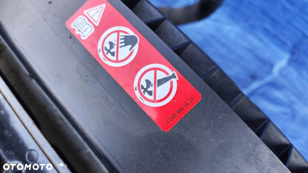 ZDERZAK ATRAPA GRILL BŁOTNIK PRAWY PAS PRZEDNI WZMOCNIENIE CHŁODNICE WENTYLATOR SPRYSKIWACZE LAMPY BI-XENON XENON PRZÓD KOMPLETNY ORYGINALNY LAKIER C946 946 DO ZAŁOŻENIA W KOLOR MERCEDES SL R230 W230 SL500 - 13