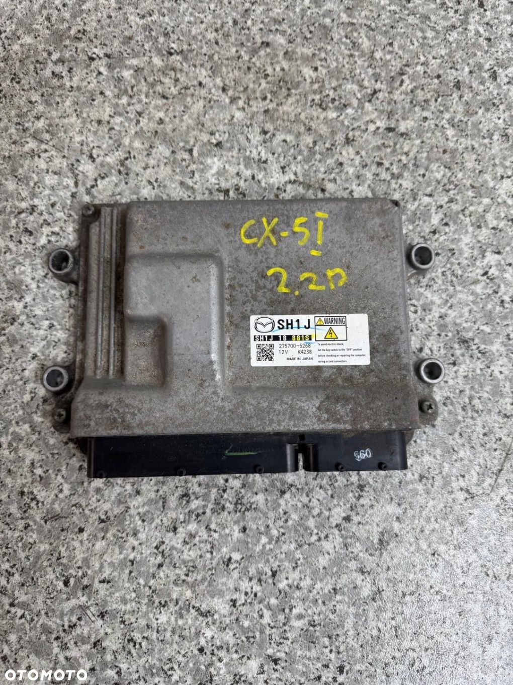 KOMPUTER STEROWNIK SILNIKA MAZDA CX5 CX-5 2012-2017r 275700-5268 2.2 D - 4