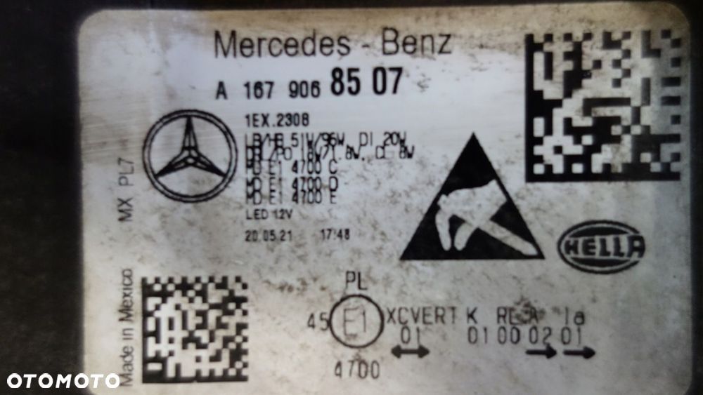 LAMPA PRZÓD LEWA MERCEDES GLE W167 A1679068507 FULL LED MULTIBEAM - 6
