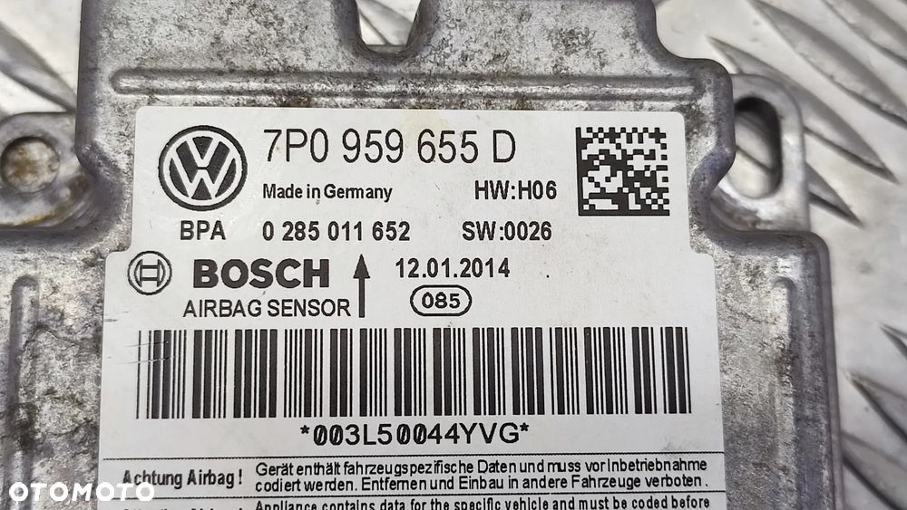 VW TOUAREG 7P CAYENNE 10-18R SENSOR AIR BAG BEZWYPADKOWY 7P0959655D 7P0959655 D - 4