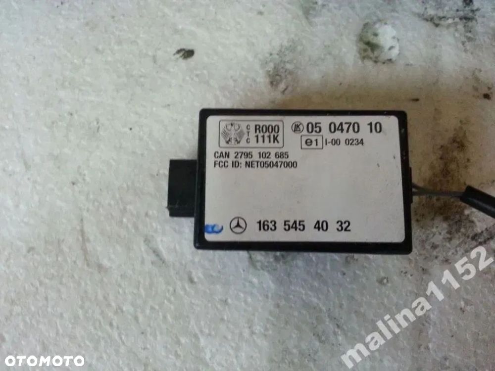 ML 163 2.7 cdi Zestaw sterownik silnika imob - 5