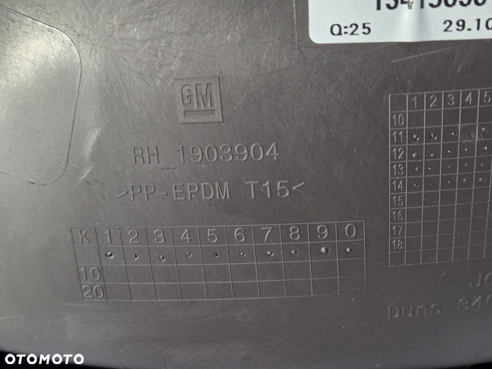 BOCZEK TAPICERKA DRZWI PRAWY TYŁ BRĄZ OPEL ZAFIRA C 13419630 - 13