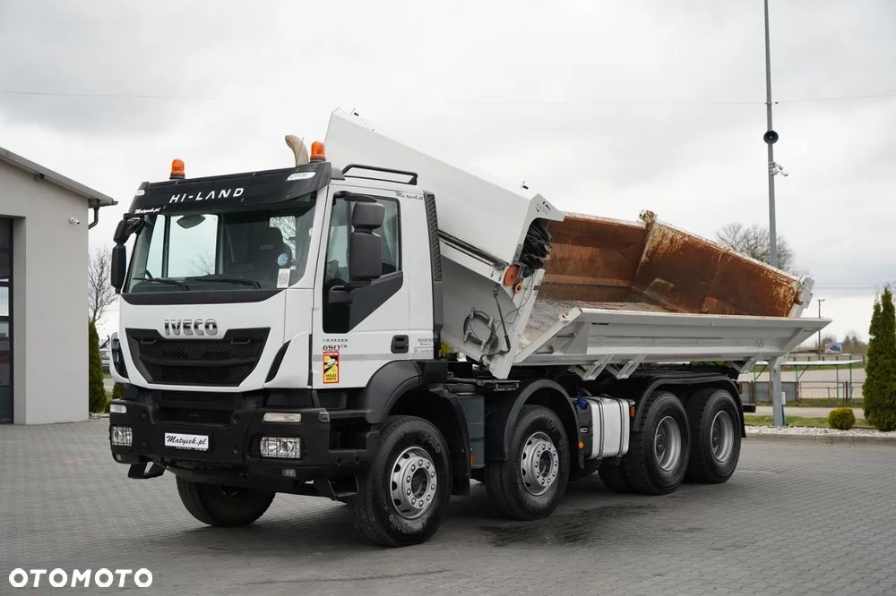 Iveco TRAKKER 450 / 8x4 / WYWROTKA / HYDROBURTA / BORDMATIC / EURO 6 / - 7