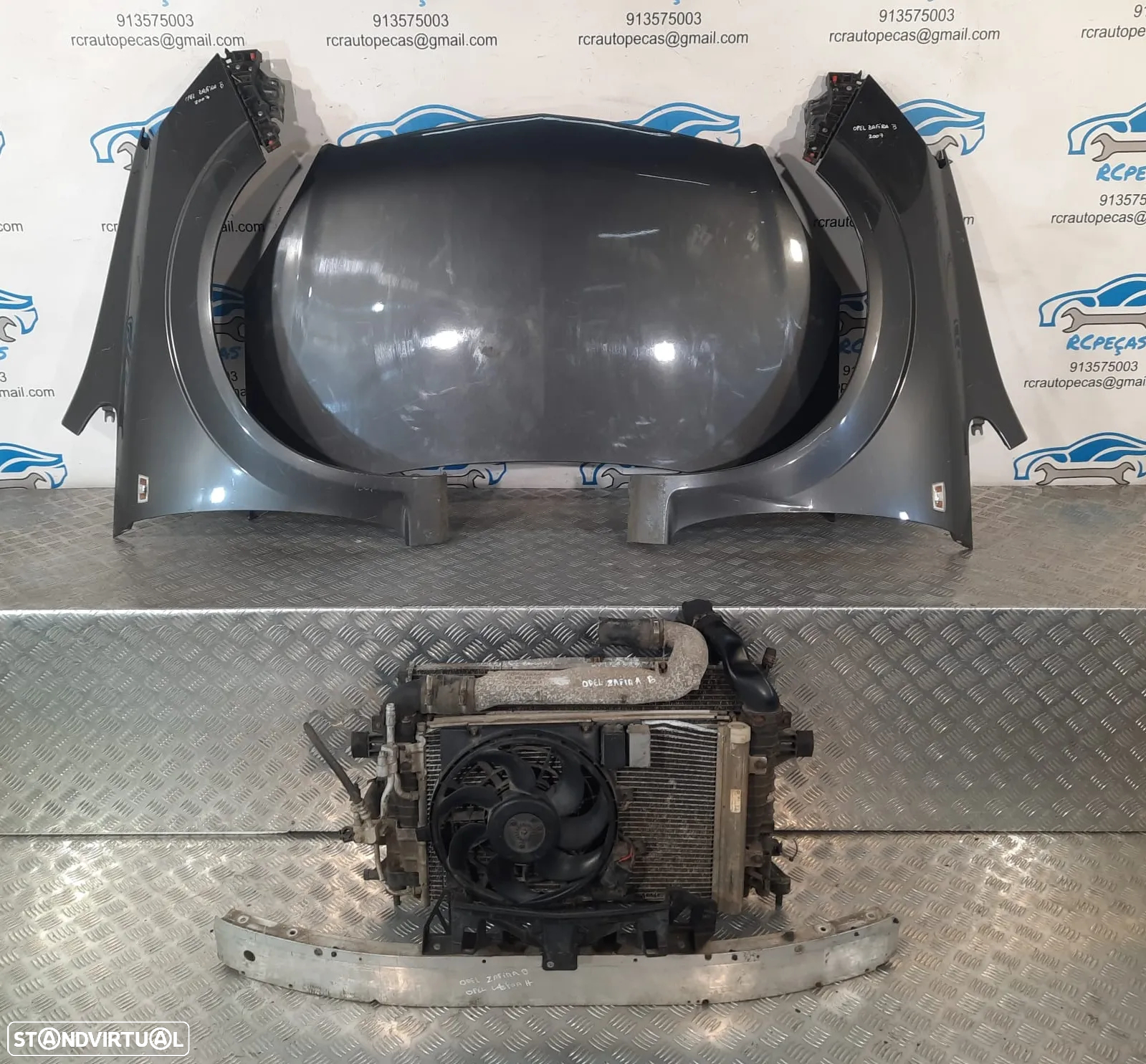 FRENTE COMPLETA OPEL ZAFIRA B A05 CAPOT PARACHOQUES GUARDA-LAMAS OTICAS RADIADOR - 6