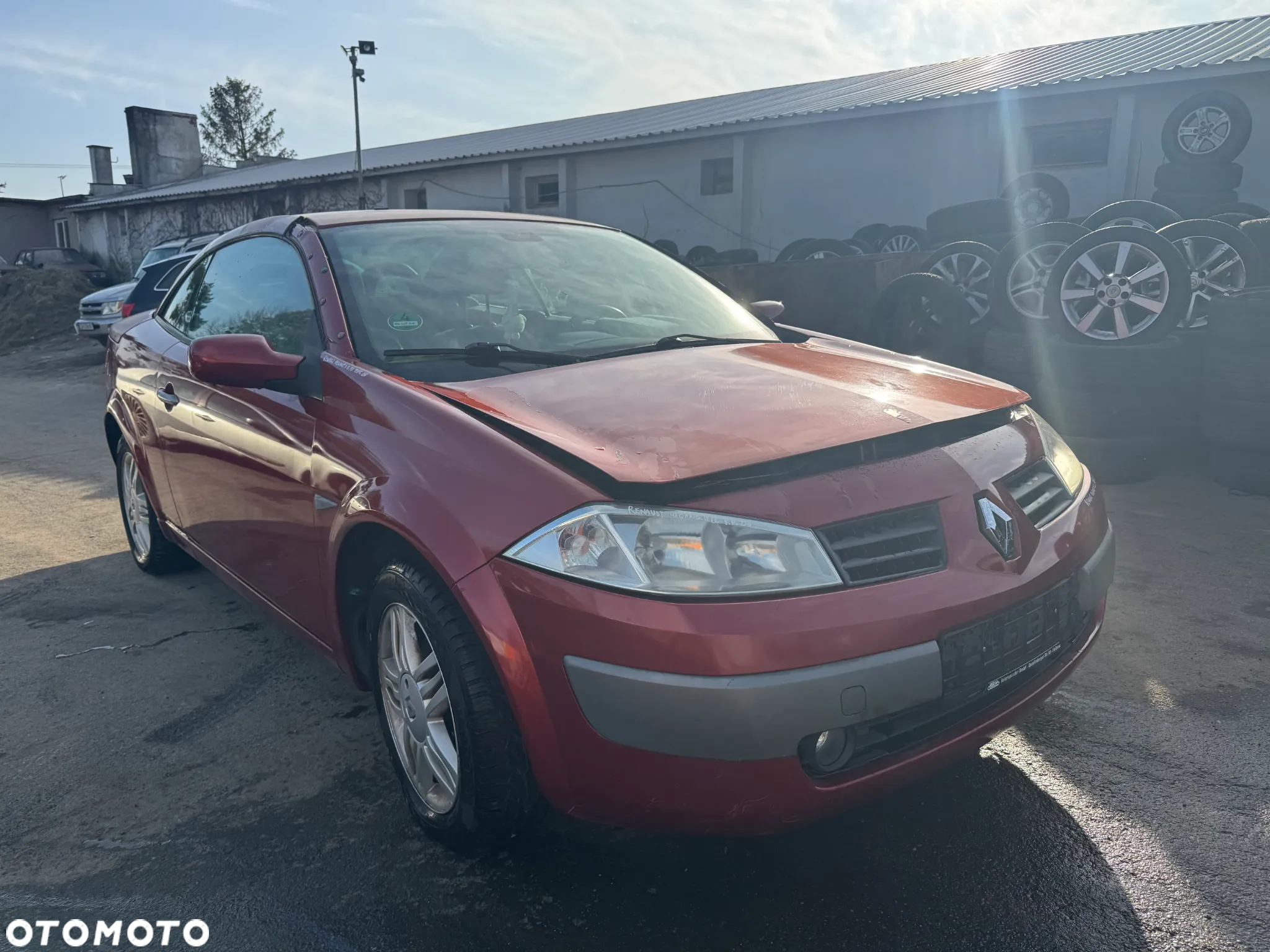 RENAULT MEGANE II CABRIO 2004 1.6 16V 113KM TEB76 CZERWONY NA CZĘŚCI - 3