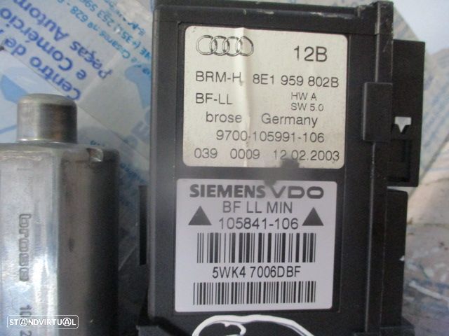 Motor Elevador Vidro 0130821764    8E1959802B AUDI A4 B6 2003 1.9TDI 130CV 4P AZUL F DRT AUDI A4  8E FASE 1 2005 1.9TDI 130CV 4P PRETO F DRT AUDI A4 B6 2003 1.9TDI 130CV 4P CINZA FD - 3