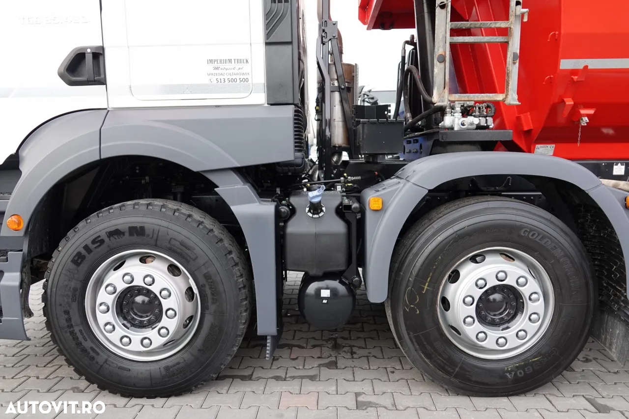 MAN TGS 35.430 / 8X4 / BASCULANĂ SPATE / HYDROCLAP / PNEURI 100% / 2022 / 109.000 PLN KM - 21