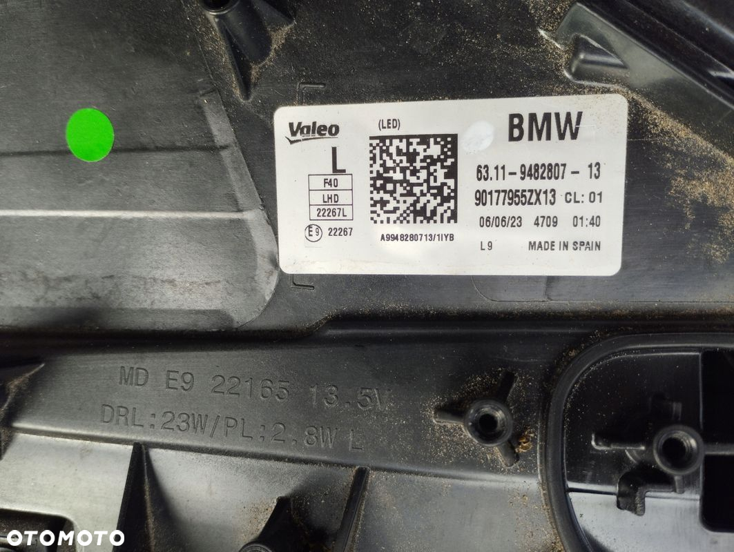 Lampa lewa Full LED BMW 1 F40 9482807 - 8