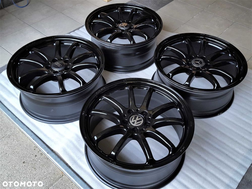 Alufelgi 19 5x112 Czarne z Rantem ! VW Audi Seat Skoda Mercedes Oryginalne ! 431# - 5