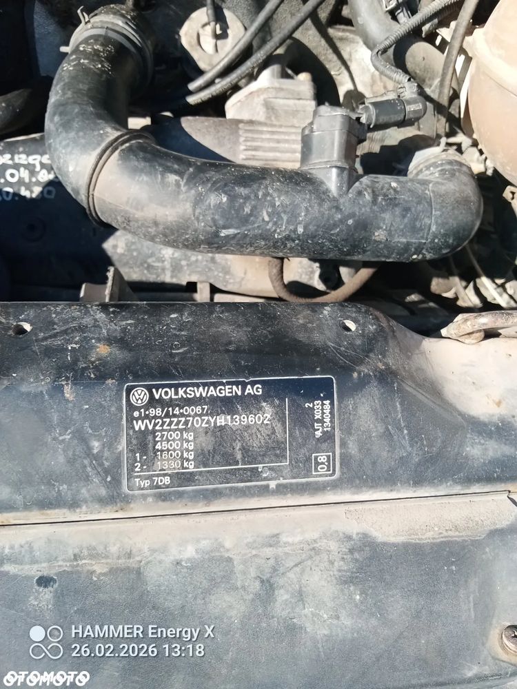 Silnik słupek Volkswagen T4 2,5 AJT - 2