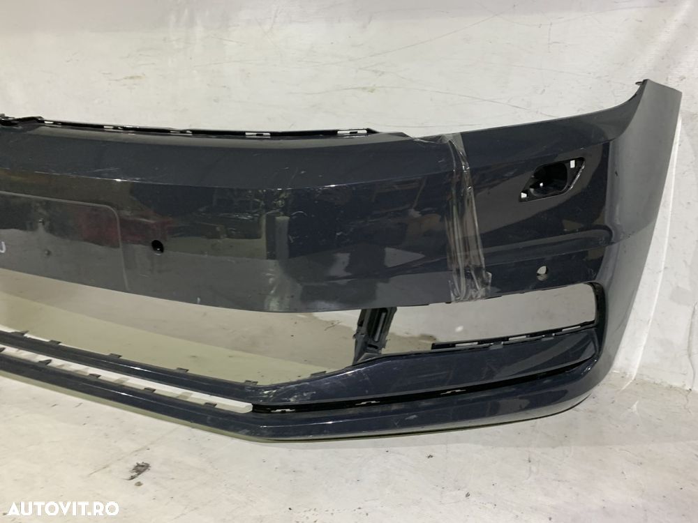 Bara fata VW Touran, 2015, 2016, 2017, 2018, 2019, cod origine OE 5TA807221A-L, cu gauri pentru spalatori faruri si senzori de parcare (4). - 4