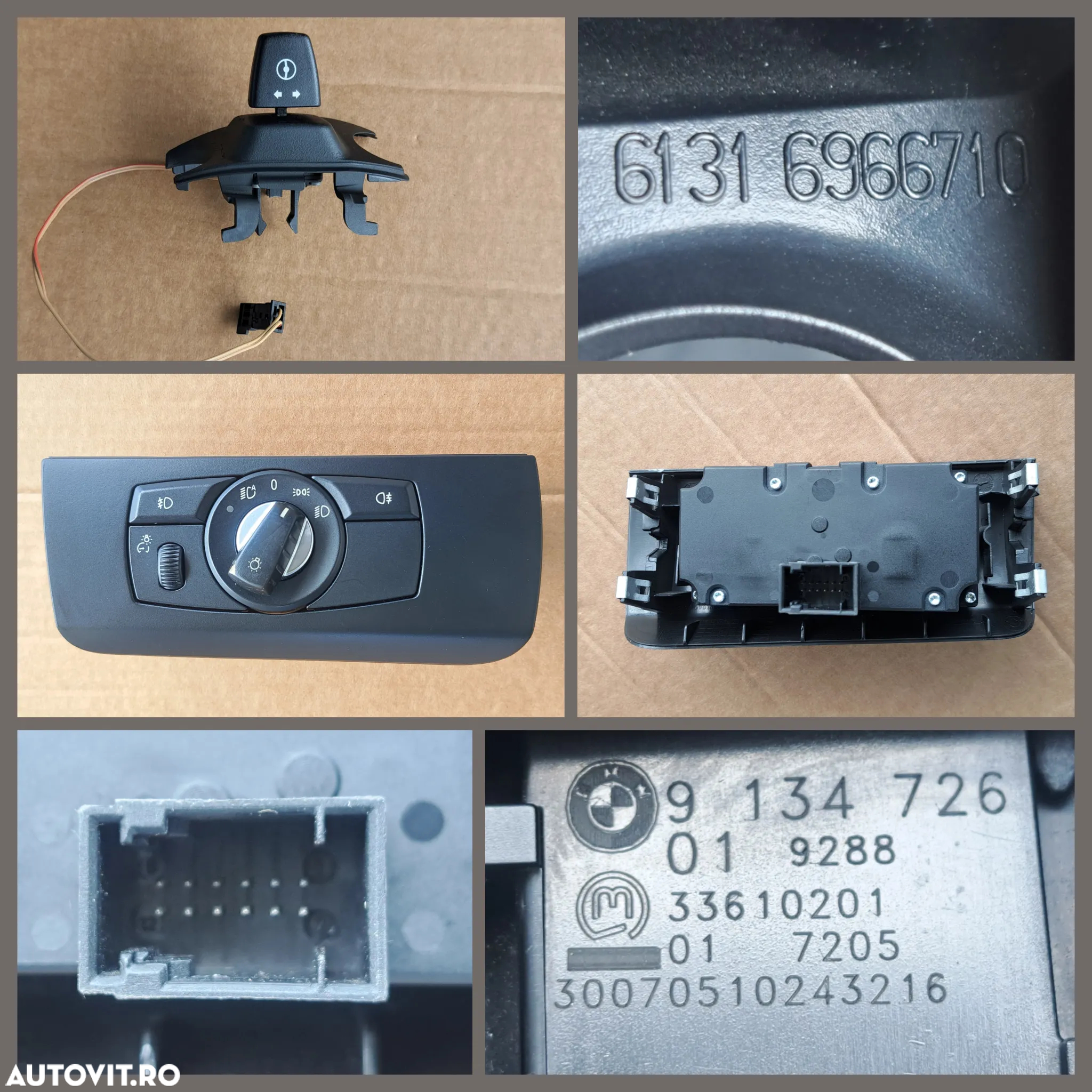 Bmw X5 E70 X6 E71 ceasuri bord spira volan bloc lumini modul airbag display 8.8" cd player schimbator viteze - 4