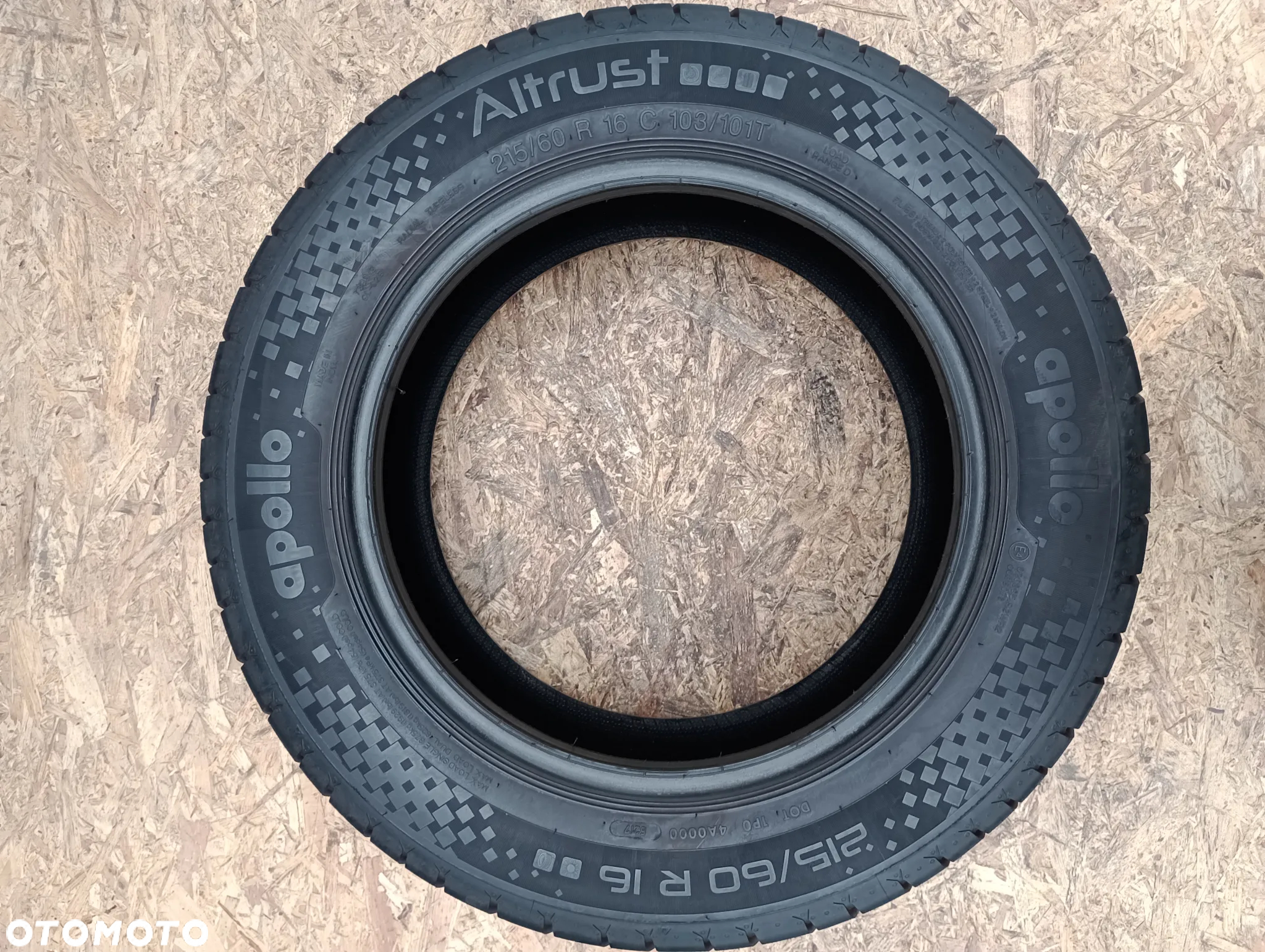 OPONY LETNIE WZMACNIANE 2x 215/60 R16C 103/101T APOLLO ALTRUST 2x8 mm - 5